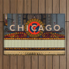 Glowing Chicago Outdoor Rug Gallery Image 1