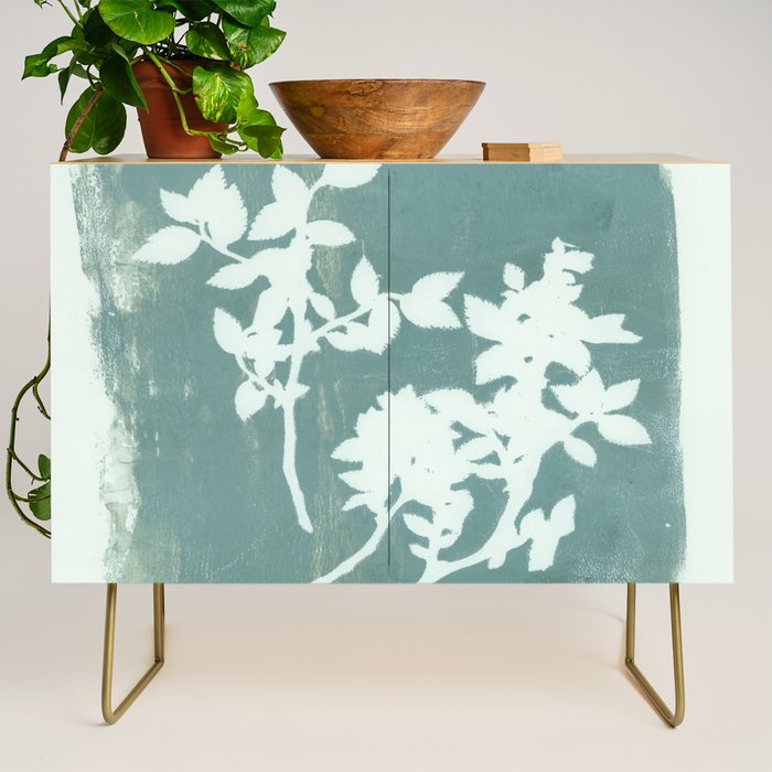 botanical reminiscences 1 aqua Credenza Gallery Image 1
