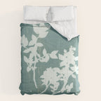 botanical reminiscences 1 aqua Comforter Gallery Image 6