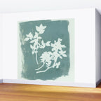 botanical reminiscences 1 aqua Wall Mural Gallery Image 2