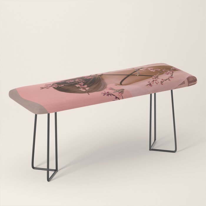 Peach Blossoms of Veria Bench Gallery Image 1