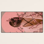 Peach Blossoms of Veria Desk Mat Gallery Image 3
