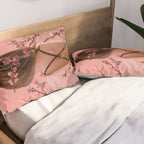 Peach Blossoms of Veria Pillow Sham Gallery Image 2