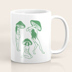Mushroom Ladies Line Art Coffee Mug Gallery Image 1