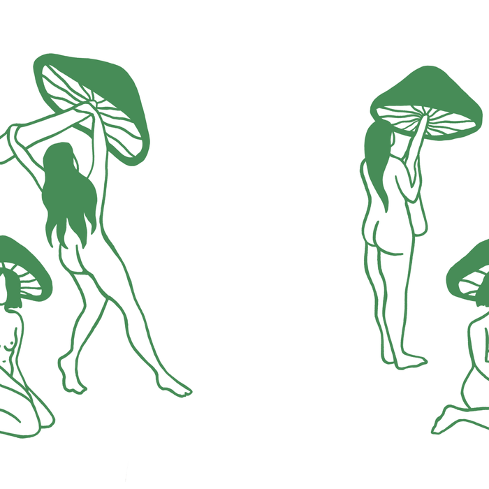 Mushroom Ladies Line Art Coffee Mug Gallery Image 2