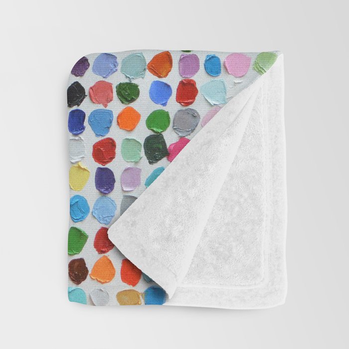Colossal Polka Daubs Throw Blanket Gallery Image 3