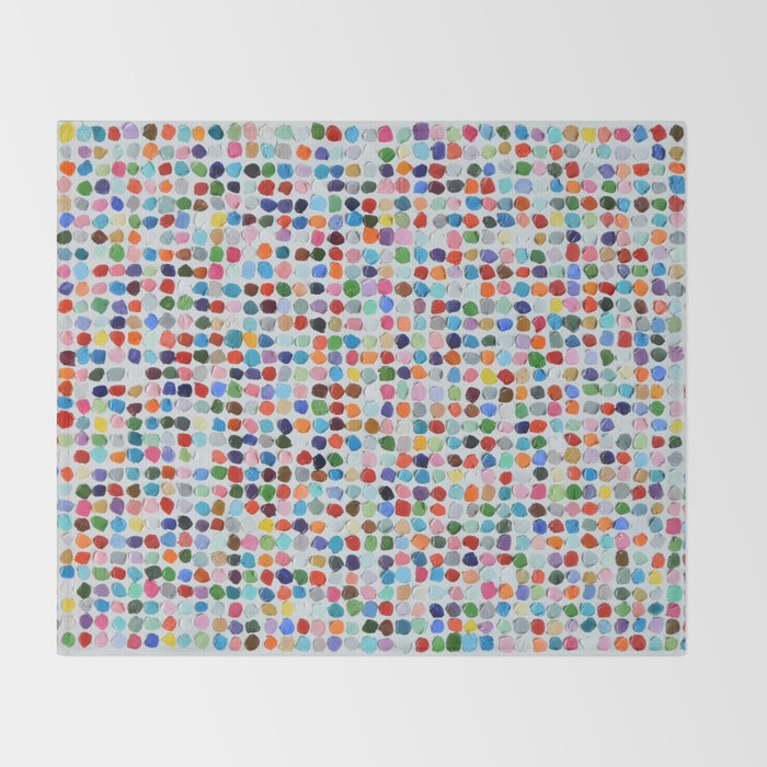 Colossal Polka Daubs Throw Blanket Gallery Image 2