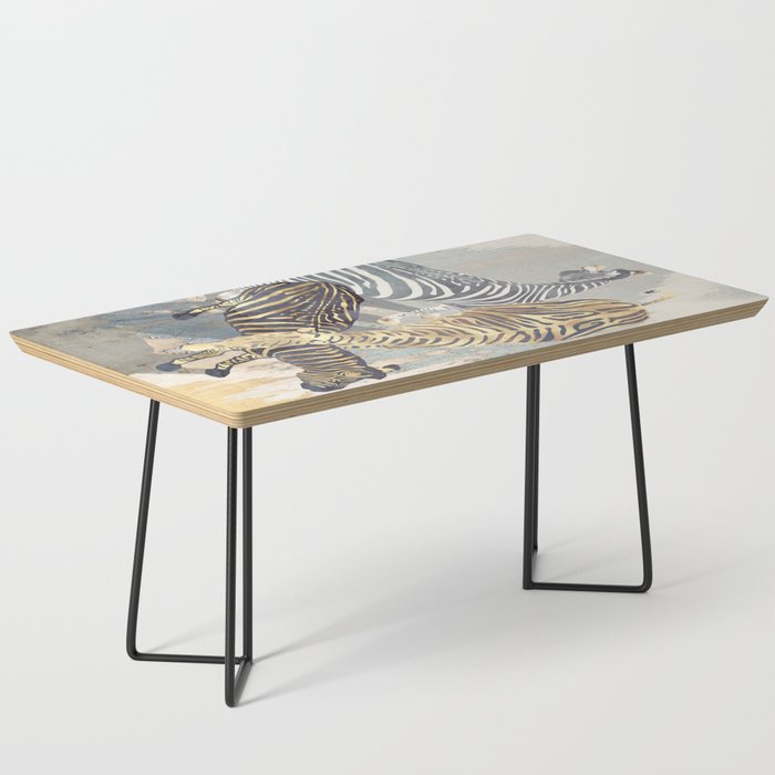 Metallic Zebras Coffee Table Gallery Image 1