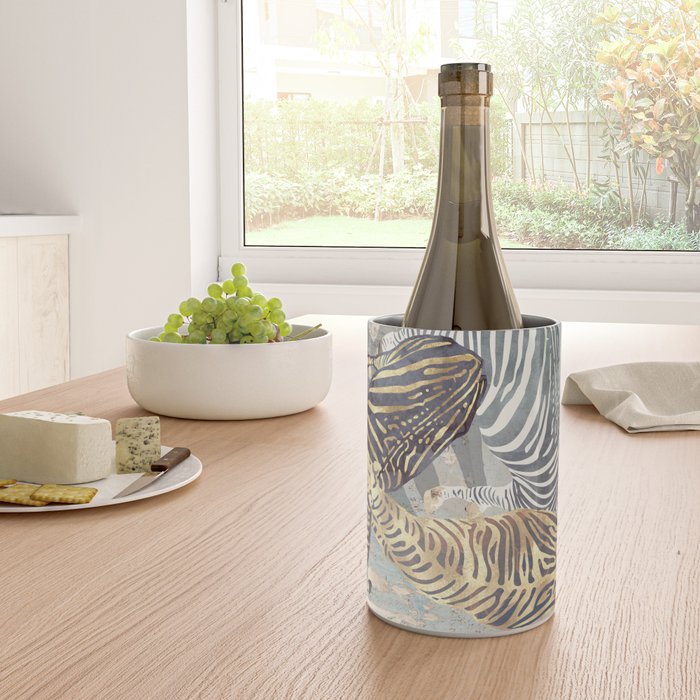 Metallic Zebras Wine Chiller Gallery Image 4