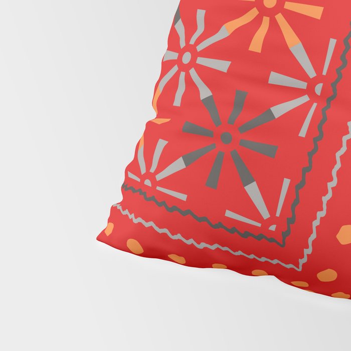 Nativo Red Pillow Sham Gallery Image 4