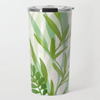 Wild Greenery / Abstract Botanical Series Travel Mug Gallery Image 1