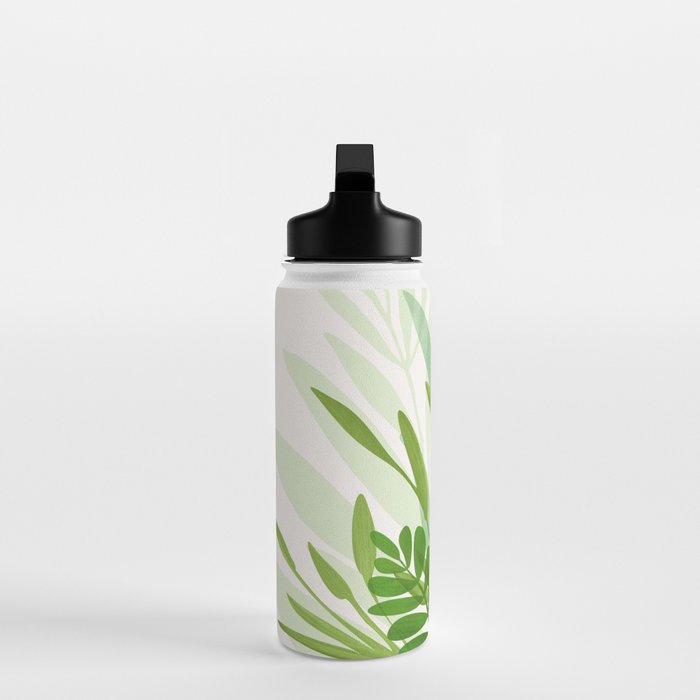 Wild Greenery / Abstract Botanical Series Water Bottle Gallery Image 3