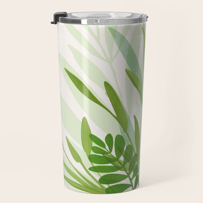Wild Greenery / Abstract Botanical Series Travel Mug Gallery Image 3