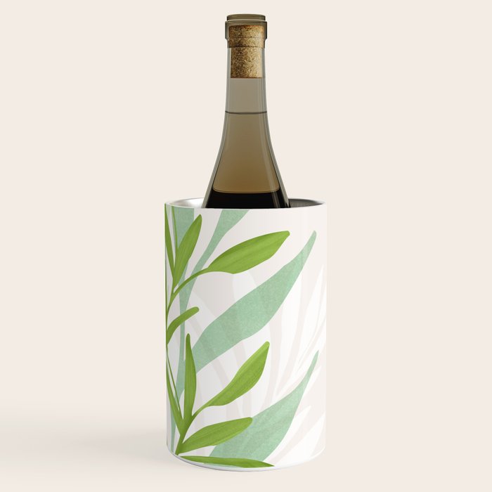 Wild Greenery / Abstract Botanical Series Wine Chiller Gallery Image 3
