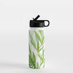 Wild Greenery / Abstract Botanical Series Water Bottle Gallery Image 1