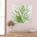 Wild Greenery / Abstract Botanical Series Wall Tapestry Gallery Image 2