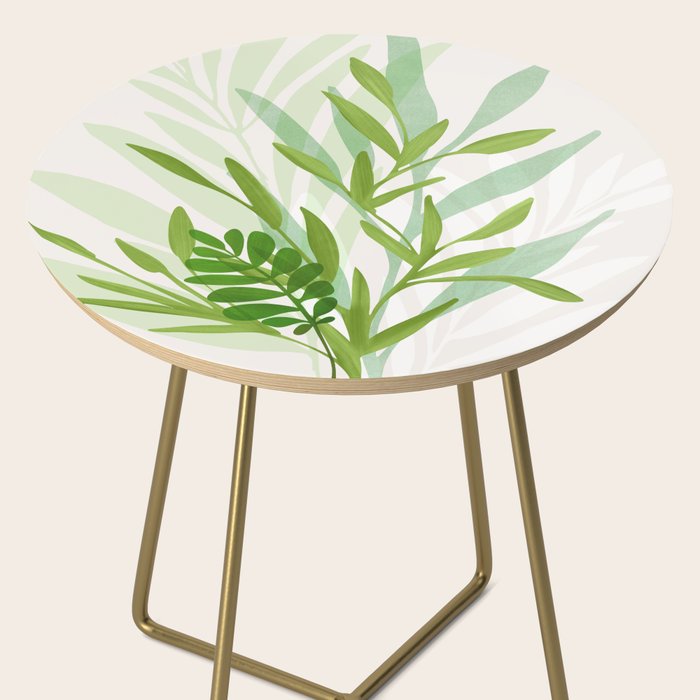 Wild Greenery / Abstract Botanical Series Side Table Gallery Image 2