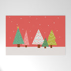 Holly Jolly Trees Welcome Mat Gallery Image 1