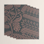 Peacock Dreams - Black & Terracotta Wrapping Paper Gallery Image 3