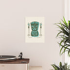 Tropical Tiki - Cream & Aqua Poster Gallery Image 2