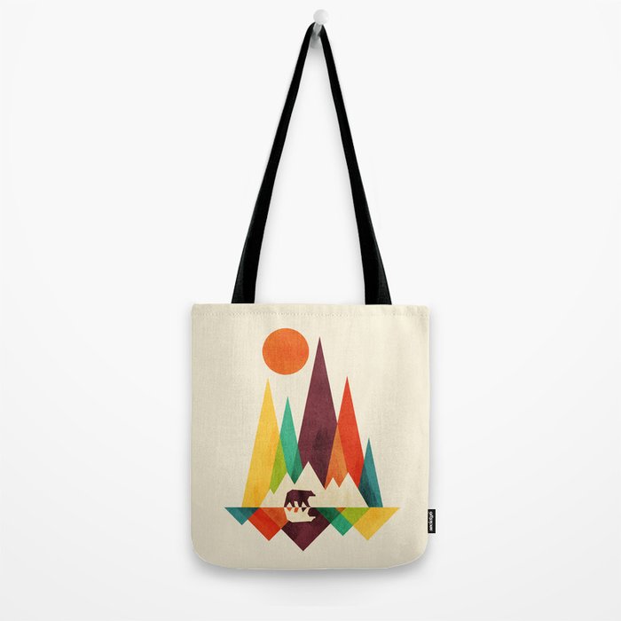 Bear In Whimsical Wild Tote Bag Gallery Image 2
