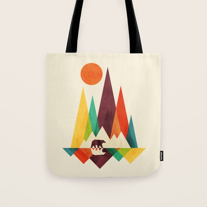 Bear In Whimsical Wild Tote Bag Gallery Image 1