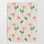 Flowers and stripes Poster Gallery Image 4