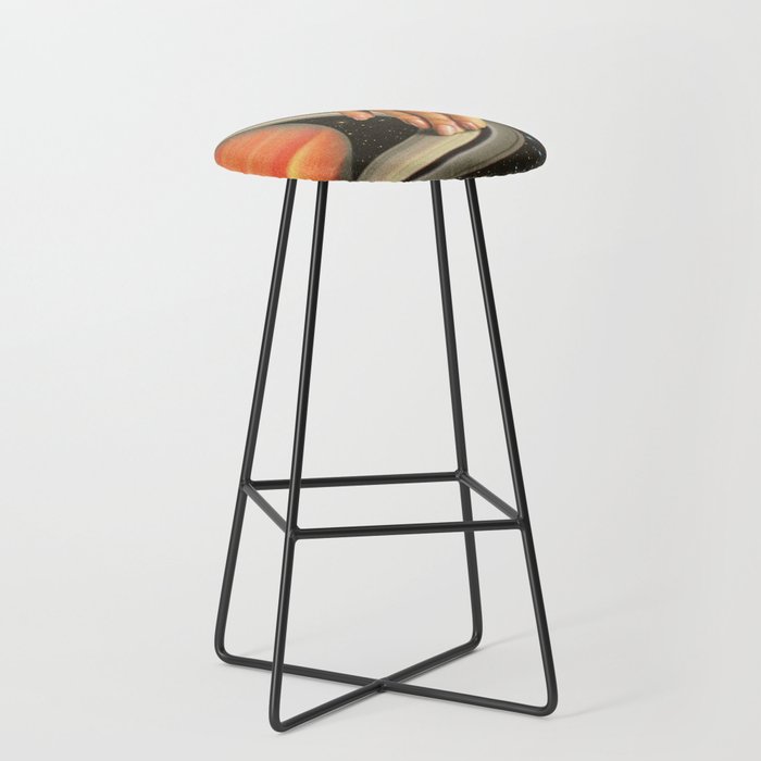 Cosmic Spin - Vinyl Scratch Stool Gallery Image 1