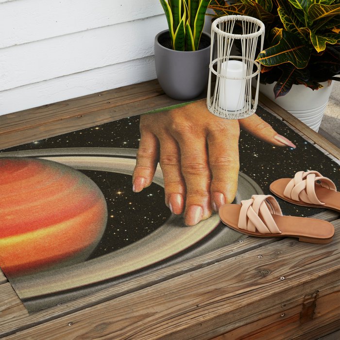 Cosmic Spin - Vinyl Scratch Outdoor Rug Gallery Image 2