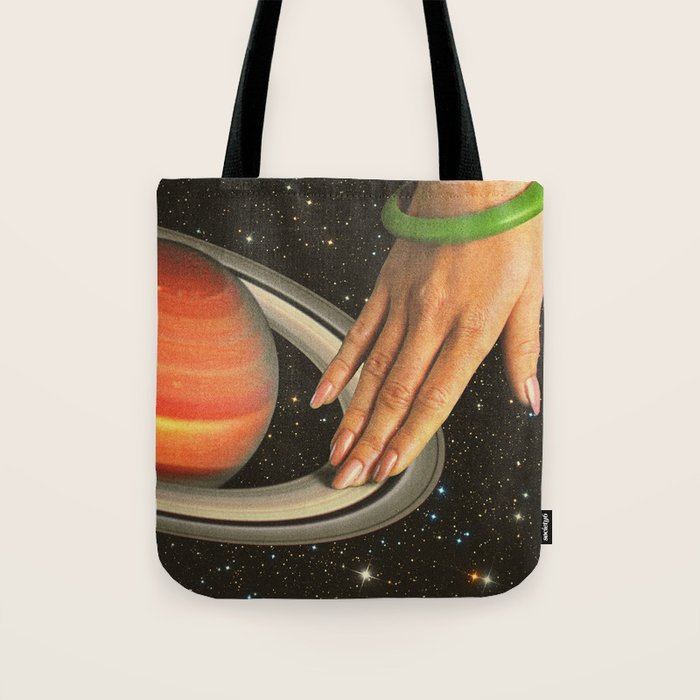 Cosmic Spin - Vinyl Scratch Tote Bag Gallery Image 1