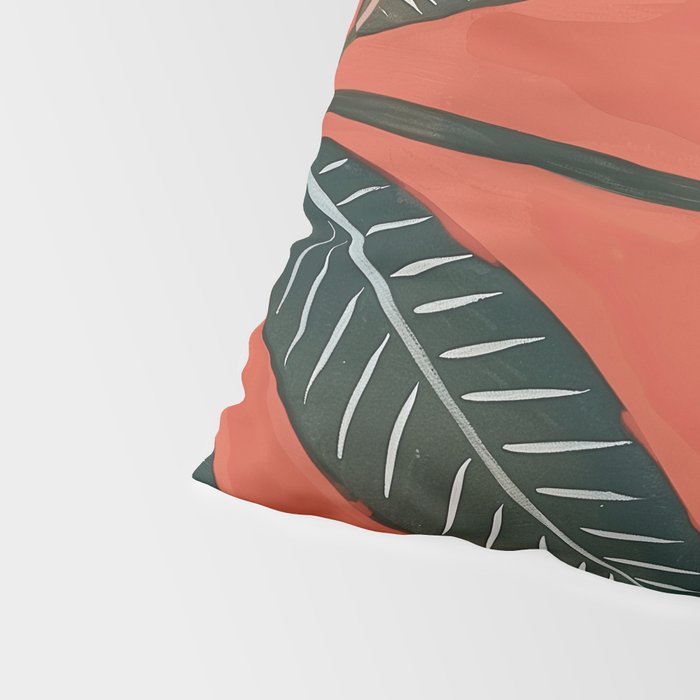 Folk Daisy Botanical Art Pillow Sham Gallery Image 4
