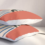 Folk Daisy Botanical Art Pillow Sham Gallery Image 3