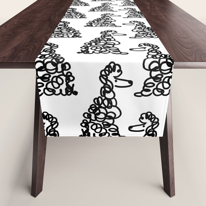 Poodle Table Runner Gallery Image 1