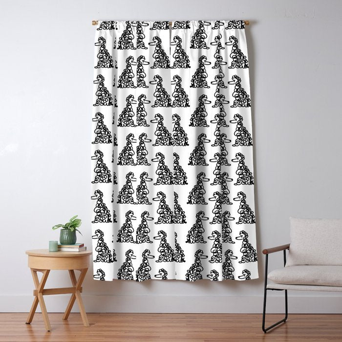 Poodle Window Curtain Gallery Image 1