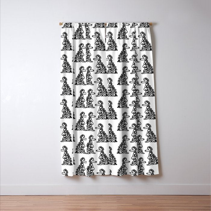 Poodle Window Curtain Gallery Image 3