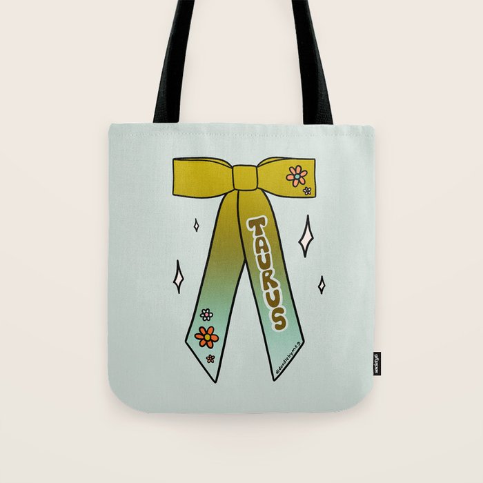 Taurus Bow Tote Bag Gallery Image 1