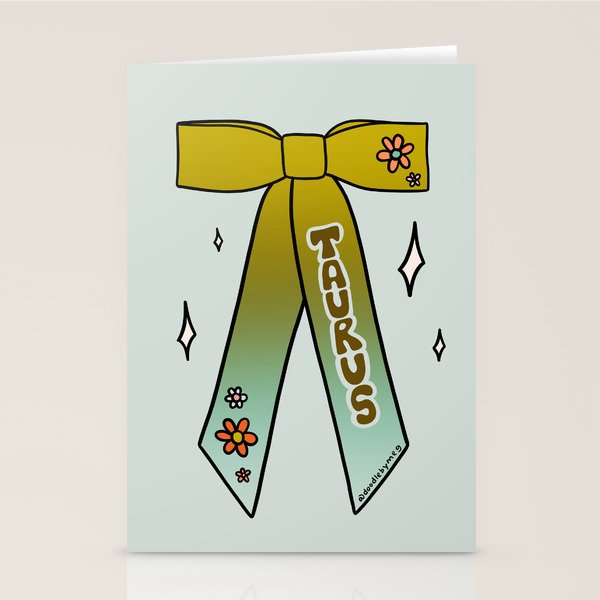 Taurus Bow Stationery Card Gallery Image 2