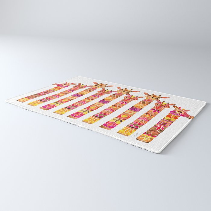 Giraffes - Fiery Palette Rug Gallery Image 3