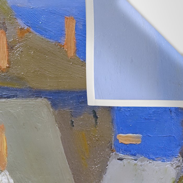 Monhegan Houses Maine by Edward Hopper 1916-1919 Wall Tapestry Gallery Image 3