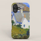 Monhegan Houses Maine by Edward Hopper 1916-1919 iPhone Case Gallery Image 1