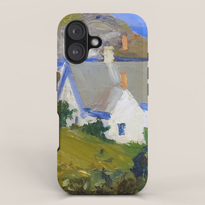 Monhegan Houses Maine by Edward Hopper 1916-1919 iPhone Case Gallery Image 1