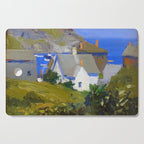 Monhegan Houses Maine by Edward Hopper 1916-1919 Cutting Board Gallery Image 1