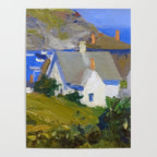 Monhegan Houses Maine by Edward Hopper 1916-1919 Poster Gallery Image 4