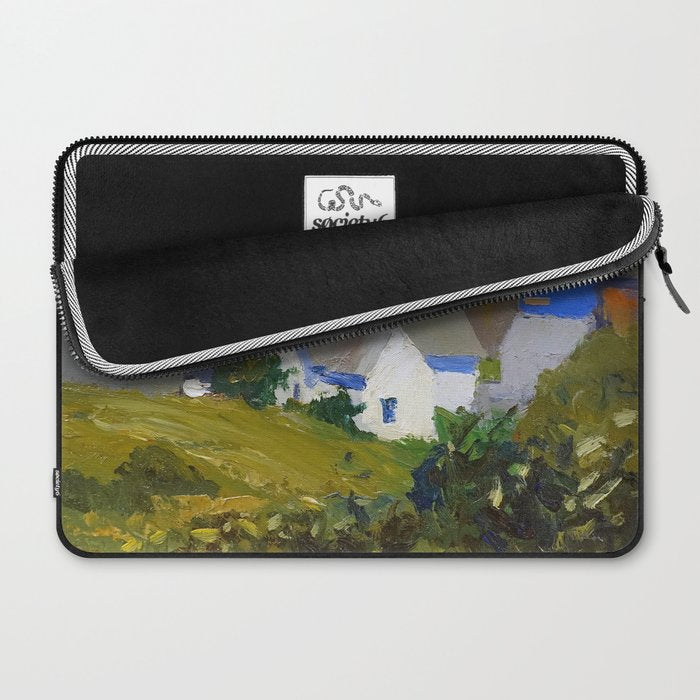 Monhegan Houses Maine by Edward Hopper 1916-1919 Laptop Sleeve Gallery Image 2
