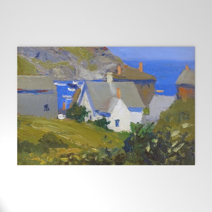 Monhegan Houses Maine by Edward Hopper 1916-1919 Welcome Mat Gallery Image 1