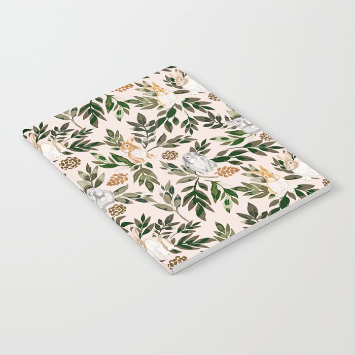 Rabbits in the green forest Notebook Gallery Image 2