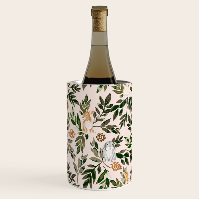 Rabbits in the green forest Wine Chiller Gallery Image 3