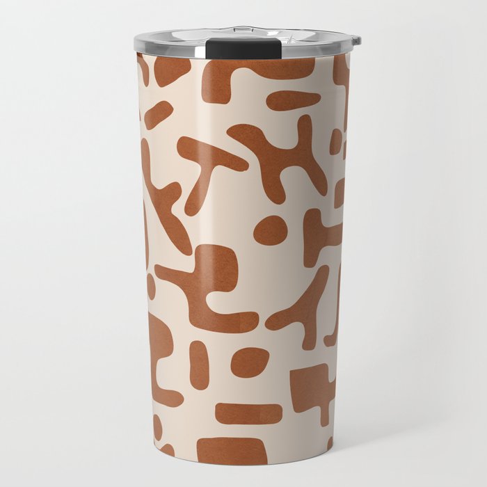 Organic Contemporary Modern Shapes 07 Travel Mug Gallery Image 1