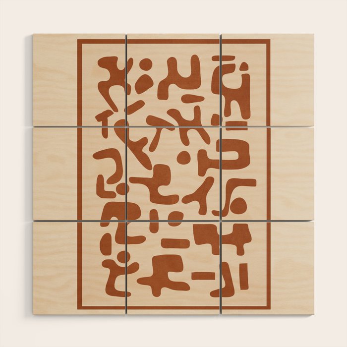 Organic Contemporary Modern Shapes 07 Wood Wall Art Gallery Image 1