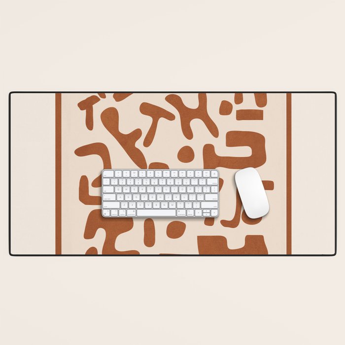 Organic Contemporary Modern Shapes 07 Desk Mat Gallery Image 1